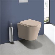 VINCEA Piatti Унитаз подвесной Piatti VT1-11SMC, цвет капучино матовый, ультратонкое soft-close сиденье VT1-11SMC