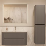 VINCEA База под раковину Alto 1000 подвесная, 2 выкатных ящика soft close, светло-серый матовый VMC-4A100MLG