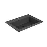 VINCEA Раковина VCB-13600B из кварца, цвет черный VCB-13600B