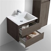 VINCEA База под раковину Luka 600 подвесная, 2 выкатных ящика soft-close, R.Oak VMC-2L600RO