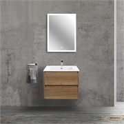 VINCEA База под раковину Gio 600 подвесная, 2 выкатных ящика soft-close, T.Oak VMC-2G600TO
