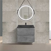 VINCEA База под раковину Vico 600 подвесная, 2 выкатных ящика soft close, Beton VMC-2V600BT