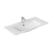 VINCEA Раковина VCB-2VP1000W из искусственного камня, цвет белый VCB-2VP100W