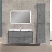 VINCEA База под раковину Paola 1000 подвесная, 2 выкатных ящика soft close, Beton VMC-2P100BT