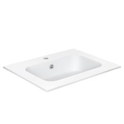 VINCEA Раковина VCB-2N600W из искуственного камня, цвет белый VCB-2N600W