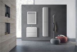 VINCEA База под керамическую раковину Mia 600 подвесная, 2 выкатных ящика soft close, G.White VMC-2MC600GW