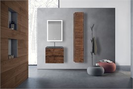 VINCEA База под керамическую раковину Mia 600 подвесная, 2 выкатных ящика soft close, R.Wood VMC-2MC600RW