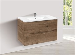 VINCEA База под керамическую раковину Mia 750 подвесная, 2 выкатных ящика soft close, V.Oak VMC-2MC750VO