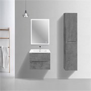 VINCEA База под керамическую раковину Mia Slim 600 подвесная, 2 выкатных ящика soft close, Beton VMC-2MC600S1BT