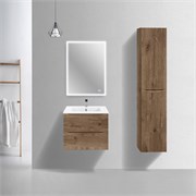 VINCEA База под керамическую раковину Mia Slim 600 подвесная, 2 выкатных ящика soft close, V.Oak VMC-2MC600S1VO