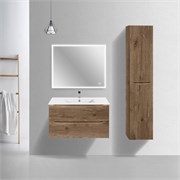 VINCEA База под керамическую раковину Mia Slim 900 подвесная, 2 выкатных ящика soft close, V.Oak VMC-2MC900S1VO