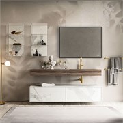VINCEA Зеркало LED VLM-3VN800B-2 800х600 c сенсорным выключателем и диммером, антизапотевание VLM-3VN800B-2