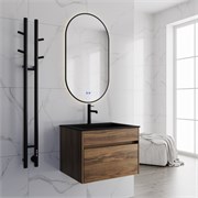 VINCEA Полотенцесушитель электрический VTD-1D2BE 25х130, черный, таймер VTD-1D2BE