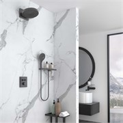 VINCEA Душевой комплект Inspire VSFW-3I21MT1RGM встраиваемый, термостат, двухрежимный, вороненая сталь VSFW-3I21MT1RGM