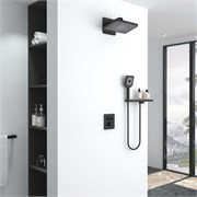 VINCEA Душевой комплект Inspire VSFW-3I21MT4RMB встраиваемый, термостатический, двухрежимный, черный VSFW-3I21MT4RMB