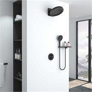 VINCEA Душевой комплект Inspire VSFW-3I22MT3RMB встраиваемый, термостатический, двухрежимный, черный VSFW-3I22MT3RMB