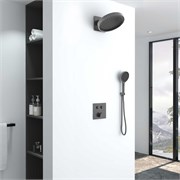 VINCEA Душевой комплект Inspire VSFW-421I3GM встраиваемый, двухрежимный, вороненая сталь VSFW-421I3GM