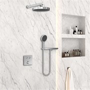 VINCEA Душевой комплект VSFW-4I212RCH встраиваемый, двухрежимный, хром VSFW-4I212RCH