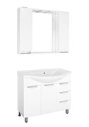 STYLE LINE Тумба "Жасмин 100" (3 ящ.) под умывальник Эльбрус 100 ЛС-00000585