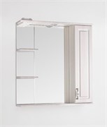 STYLE LINE Зеркальный шкаф Олеандр-2 75/С, рельеф пастель ЛС-00000203