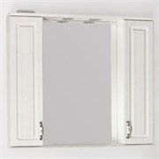 STYLE LINE Зеркальный шкаф Олеандр-2 90/С, рельеф пастель ЛС-00000484