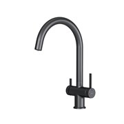 AM.PM Func Смеситель для кухни с C-изливом с каналом для питьевой воды, черный F8F07722