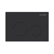 AZARIO Кнопка смыва механическая, двойной смыв, круглые кнопки, чёрный матовый (AZ-ИУ00012) AZ-ИУ00012