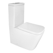 AZARIO Savia Унитаз-компакт 370х640х810 напольный, безободковый, система смыва Rimless, с быстросъемным сиденьем 