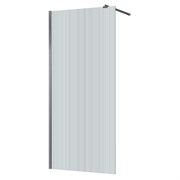 AZARIO Душевая перегородка Walk-in 1000х1950 рифленое стекло 8 мм, профиль графит матовый (AZ-251-100-MGR-CRF) AZ-251-100-MGR-CRF