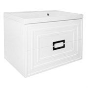 AZARIO Комплект Тумба ARMARIO 70/2 700х450х585 подвесная, с раковиной CLASSIK 70, белый глянцевый (CS00096970) CS00096970