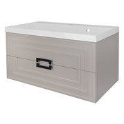 AZARIO Комплект Тумба ARMARIO 90/2 900х450х585 подвесная, с раковиной CLASSIK 90, кашемир (CS00097024) CS00097024