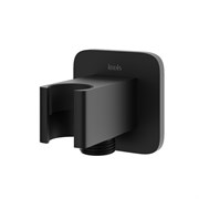 IDDIS Выход для душа с держателем, латунь, черный матовый, Slide, , (SLI60BBi62) SLI60BBi62