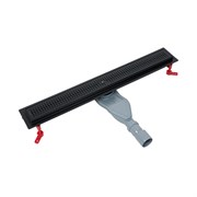 IDDIS Лоток душевой, сифон 360, комбинированный затвор, перфорированная решетка, 700мм, черный, , 975B7BL20DZ 975B7BL20DZ