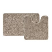 IDDIS Набор ковриков для ванной комнаты, 50х80 + 50х50, микрофибра, светло-коричневый, , BSET07Mi13 BSET07Mi13