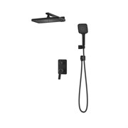 IDDIS Встраиваемая система с тропическим и ручным душем, матовый черный, Parker, , PARBL02i67 PARBL02i67