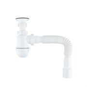 IDDIS Сифон бутылочный Optima Home 1.1/4x40мм, с выпуском и гофротрубой 40/50мм (900BVG0010VD) 900BVG0010VD