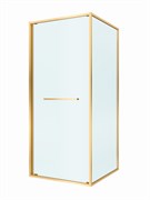 CEZARES Lux Душевой уголок квадратный двери раздвижные размер 90x90 см, цвет профиль - золото брашированное / стекло - прозрачное LUX-A-FS-1-90-C-BORO