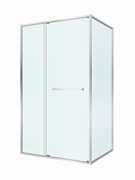 CEZARES Lux Душевой уголок прямоугольный двери раздвижные размер 110x80 см, цвет профиль - хром / стекло - прозрачное LUX-AH-FS-11-110/80-C-CR