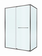 CEZARES Lux Душевой уголок прямоугольный двери раздвижные размер 140x80 см, цвет профиль - оружейная сталь / стекло - прозрачное LUX-AH-FS-11-140/80-C-GM