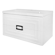 AZARIO Комплект Тумба ARMARIO 90/2 900х450х585 подвесная, с раковиной CLASSIK 90, белый глянцевый (CS00096962) CS00096962