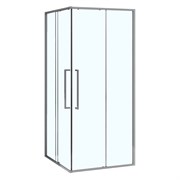 AZARIO Душевое ограждение SHANGHAI 1000х1000х1950 прозрачное стекло 6 мм, профиль графит матовый, двери раздвижные AZ-R43-100-MGR-CL
