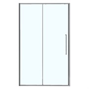 AZARIO Душевая дверь SHANGHAI 1200х1950 раздвижная, прозрачное стекло 6 мм, профиль матовый графит (AZ-Y43-120-MGR-CL) AZ-Y43-120-MGR-CL