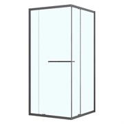 AZARIO Душевое ограждение MONAKO 900х900х1950 сдвижная дверь, прозрачное стекло 6 мм, профиль графит матовый (AZ-L47-90-MGR-CL) AZ-L47-90-MGR-CL