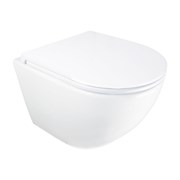 AZARIO Унитаз подвесной ADAGIO 360х485х365 безободковый, система смыва 