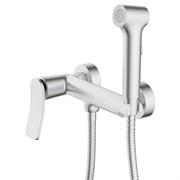 AZARIO Гигиенический душ Escaro со смесителем, керамический картридж, шланг 150 см, сатин (AZ-K2574BN) AZ-K2574BN