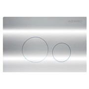 AZARIO Кнопка смыва NEW-TS механическая, двойной смыв, круглые кнопки, нержавеющая сталь 304, хром (AZ-SS-002-CH) AZ-SS-002-CH