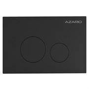 AZARIO Кнопка смыва NEW-TS механическая, двойной смыв, круглые кнопки, нержавеющая сталь 304, черный (AZ-SS-002-B) AZ-SS-002-B