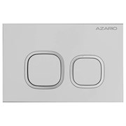 AZARIO Кнопка смыва NEW-TS механическая, двойной смыв, квадратные кнопки, ABS пластик, хром (AZ-ABS-002-CH) AZ-ABS-002-CH