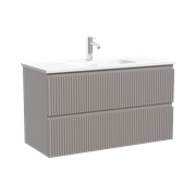 SANCOS Тумба подвесная Snob R 890х390х500, c двумя ящиками оснащенными доводчиками, Doha Soft, арт.SNR90/39SM SNR90/39SM