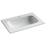 CERAMICA NOVA Раковина накладная мебельная Grace 710x457x137 с отв. под смеситель, белый CN7031 CN7031